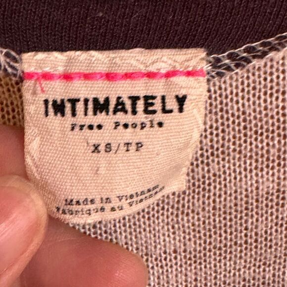 Intimately Free People White Sheer 3/4 Sleeve Top Size XS - Picture 5 of 8